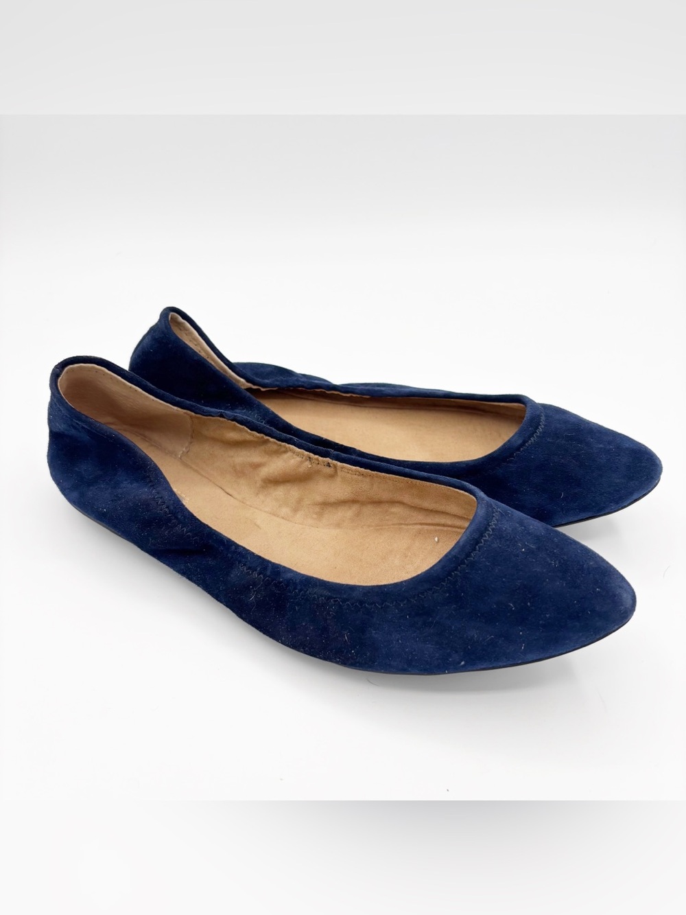 BCBGeneration Blue Suede Flats